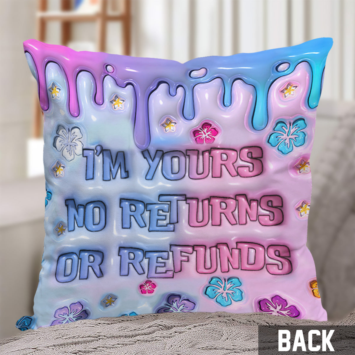 Personalized Ohana Throw Pillow Custom Names Gift for Couples