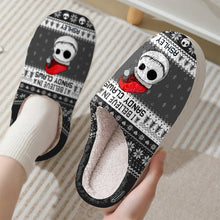 Load image into Gallery viewer, Personalized Nightmare Before Christmas Slippers with Custom Name
