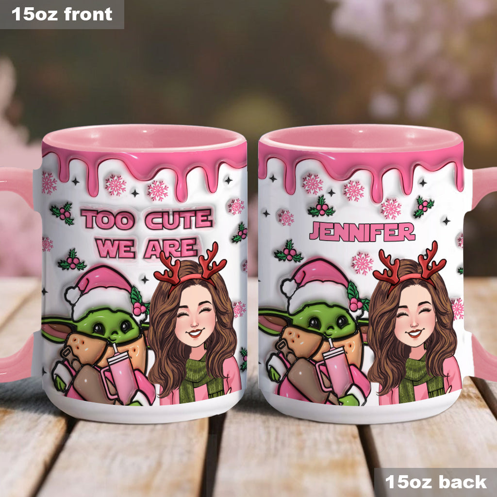 Personalized Cute Accent Mug Custom Name Gift for Mom