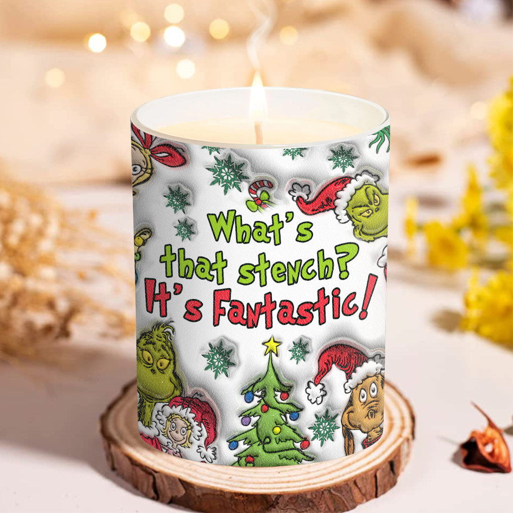 Personalized Christmas Candle with Wooden Lid Custom Name Gift