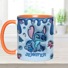 Load image into Gallery viewer, Personalized Ohana Accent Mug Custom Name Birthday Gift
