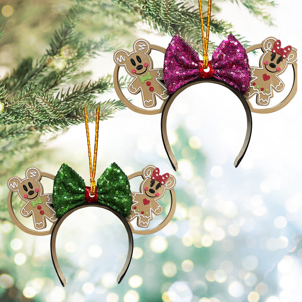 Personalized Merry Christmas Mouse Ornament Custom Gift