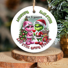 Load image into Gallery viewer, Personalized Ceramic Christmas Ornament Annoying Each Other Gift for Couple
