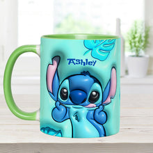 Load image into Gallery viewer, Personalized Ohana Accent Mug Custom Name Gift for Mom
