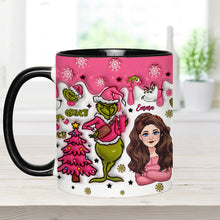 Load image into Gallery viewer, Personalized Grinch Accent Mug with Custom Name for Christmas Gift
