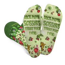 Load image into Gallery viewer, Personalized Grinch Socks Custom Name Christmas Gift
