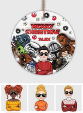 Load image into Gallery viewer, Personalized Ceramic Circle Ornament Merry Sithmas Gift for Kids
