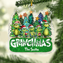 Load image into Gallery viewer, Personalized Grinch Christmas Ornament Custom Name Gift
