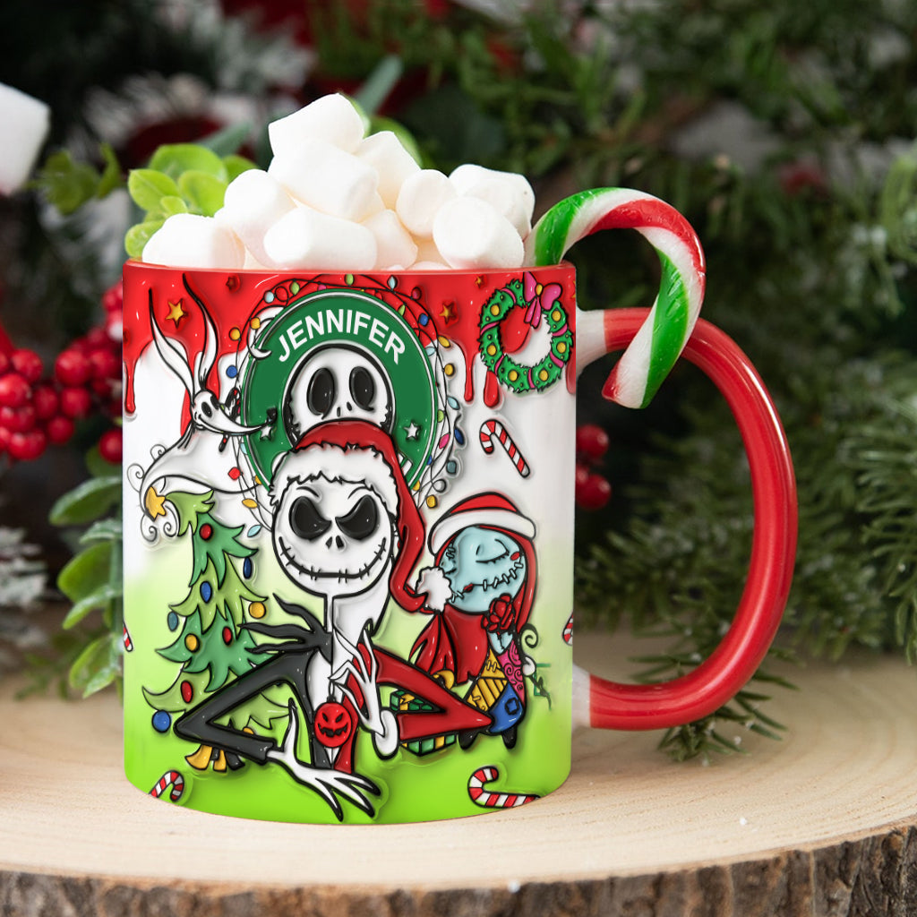 Personalized Nightmare Accent Mug Custom Name Halloween Gift