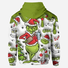 Load image into Gallery viewer, Personalized Grinch Hoodie and Leggings Set Christmas Gift
