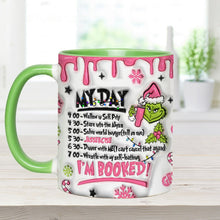 Load image into Gallery viewer, Personalized Christmas Accent Mug with Grinch Design for Hot Cocoa
