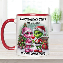 Load image into Gallery viewer, Personalized Accent Mug Annoying Each Other Gift for Couple Christmas
