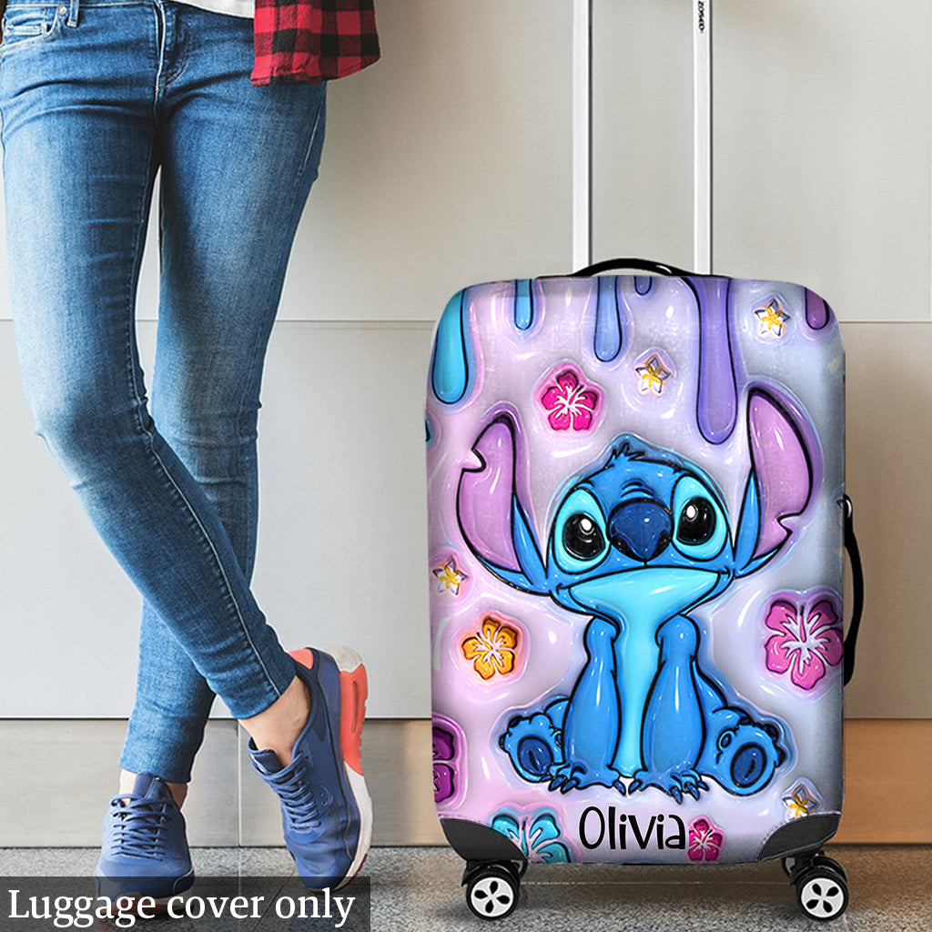 Personalized Ohana Luggage Cover Custom Name Gift for Travelers