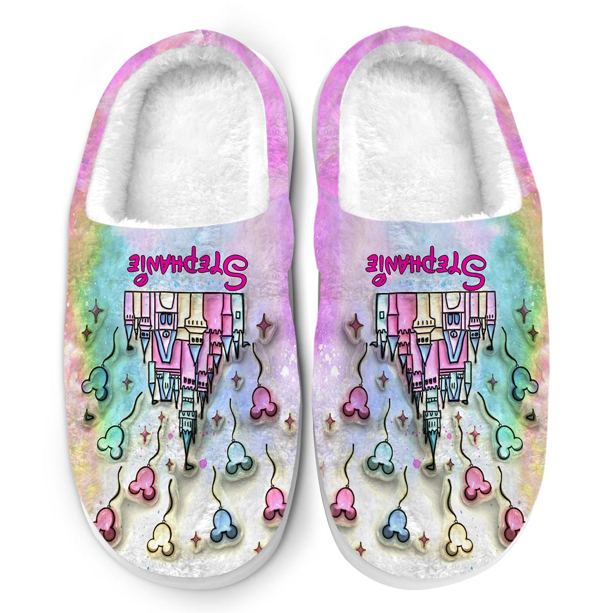Personalized Cozy Mouse Slippers Custom Design Gift