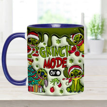 Load image into Gallery viewer, Personalized Grinch Mode Accent Mug Custom Name Gift for Christmas
