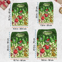 Load image into Gallery viewer, Personalized Grinch Drawstring Tote Bag for Christmas Gifts
