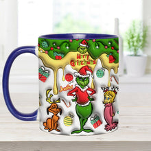 Load image into Gallery viewer, Personalized Merry Grinchmas Accent Mug Custom Name Gift

