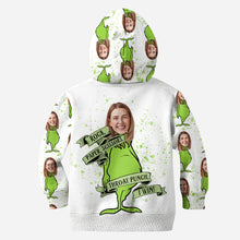 Load image into Gallery viewer, Personalized Grinch Hoodie &amp; Leggings Set Custom Name Gift for Christmas
