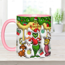 Load image into Gallery viewer, Personalized Merry Grinchmas Accent Mug Custom Name Gift
