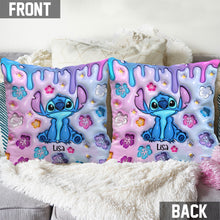 Load image into Gallery viewer, Personalized Ohana Throw Pillow Custom Name Gift for Family
