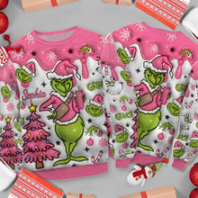 Load image into Gallery viewer, Personalized Merry Grinchmas Ugly Sweater for Christmas Gift
