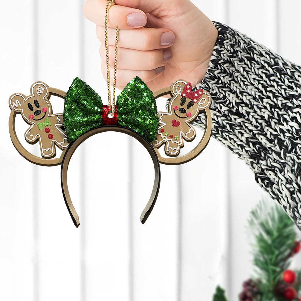 Personalized Merry Christmas Mouse Ornament Custom Gift