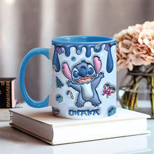 Load image into Gallery viewer, Personalized Ceramic Accent Mug Ohana Gift for Mom or Dad
