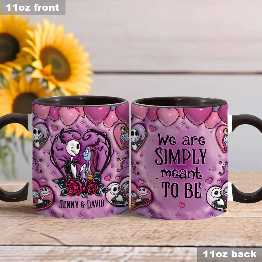 Personalized Nightmare Accent Mug Custom Name Gift for Couples