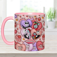 Load image into Gallery viewer, Personalized Valentine's Day Accent Mug Custom Name Gift for Couples
