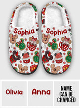 Load image into Gallery viewer, Personalized Cozy Slippers with Custom Design for Kids and Adults
