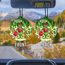 Load image into Gallery viewer, Personalized Christmas Circle Air Freshener Custom Name Gift
