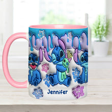 Load image into Gallery viewer, Personalized Ohana Accent Mug Custom Name Gift for Mom/Dad
