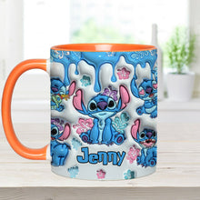 Load image into Gallery viewer, Personalized Ohana Accent Mug with Custom Name Gift for Family
