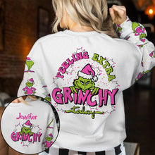 Load image into Gallery viewer, Personalized Grinchy Holiday Ugly Sweater Gift for Women
