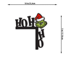 Load image into Gallery viewer, Personalized Grinch Ho Ho Ho Door Frame Decoration for Christmas
