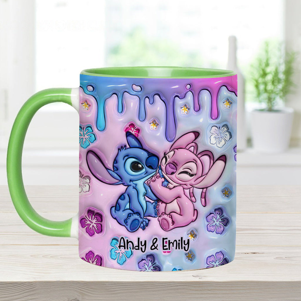 Personalized Ohana Accent Mug Custom Name Gift for Partner