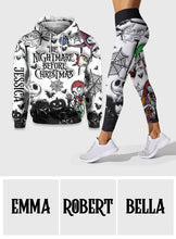 Load image into Gallery viewer, Personalized Nightmare Before Christmas Hoodie &amp; Leggings Set
