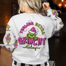 Load image into Gallery viewer, Personalized Grinchy Holiday Ugly Sweater Gift for Women
