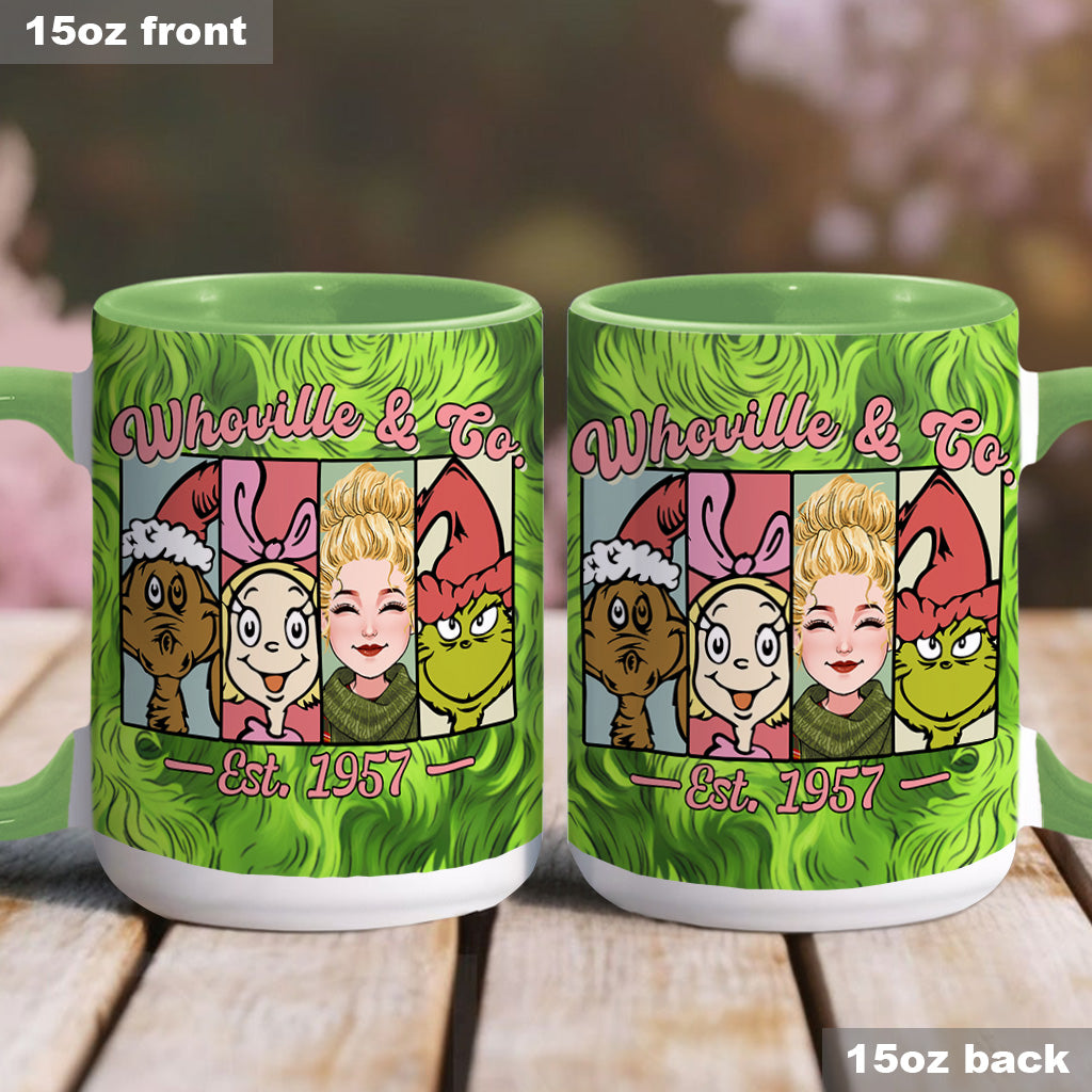 Personalized Holiday Accent Mug Custom Name Whoville Gift