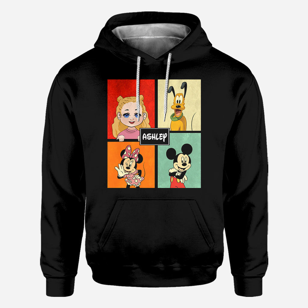 Personalized Disney Character All Over Shirt Custom Name Gift
