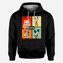 Load image into Gallery viewer, Personalized Disney Character All Over Shirt Custom Name Gift
