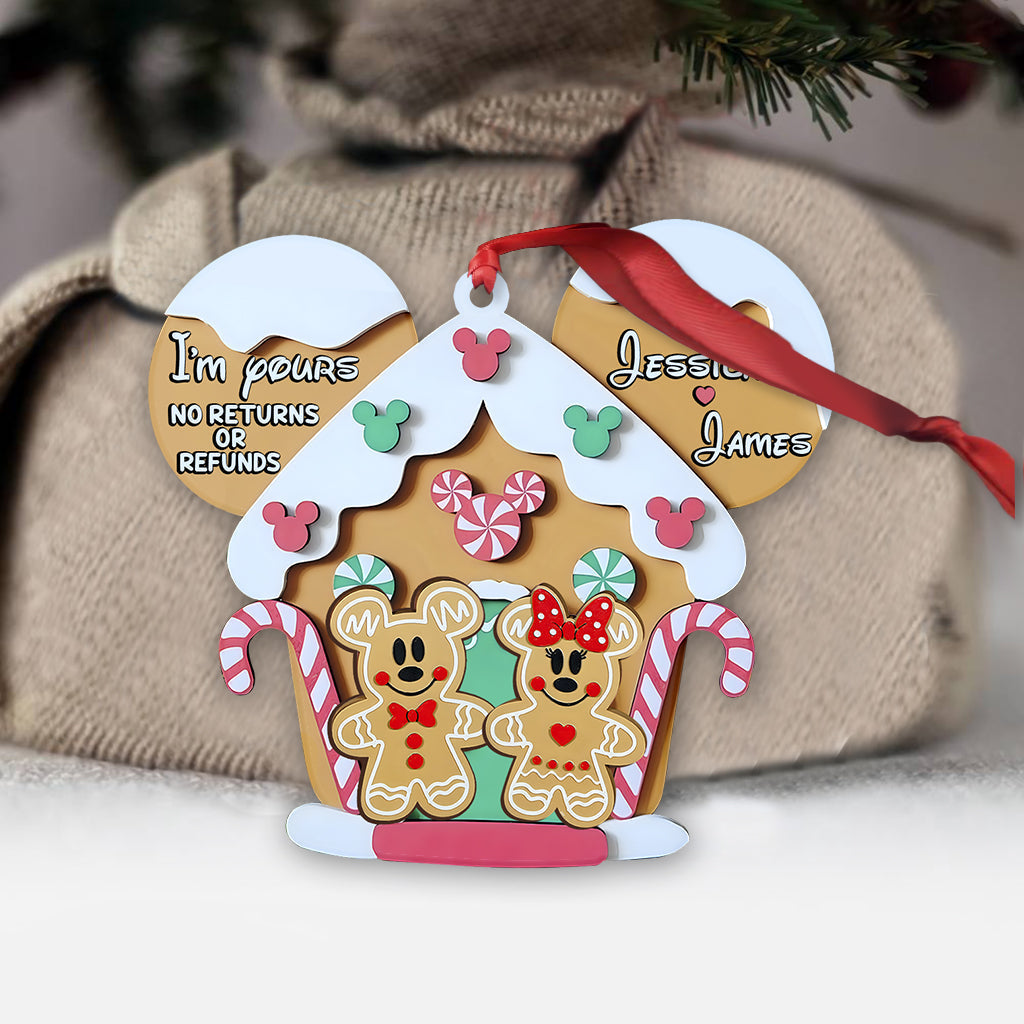 Personalized Mouse Ornament Custom Name Gift for Christmas