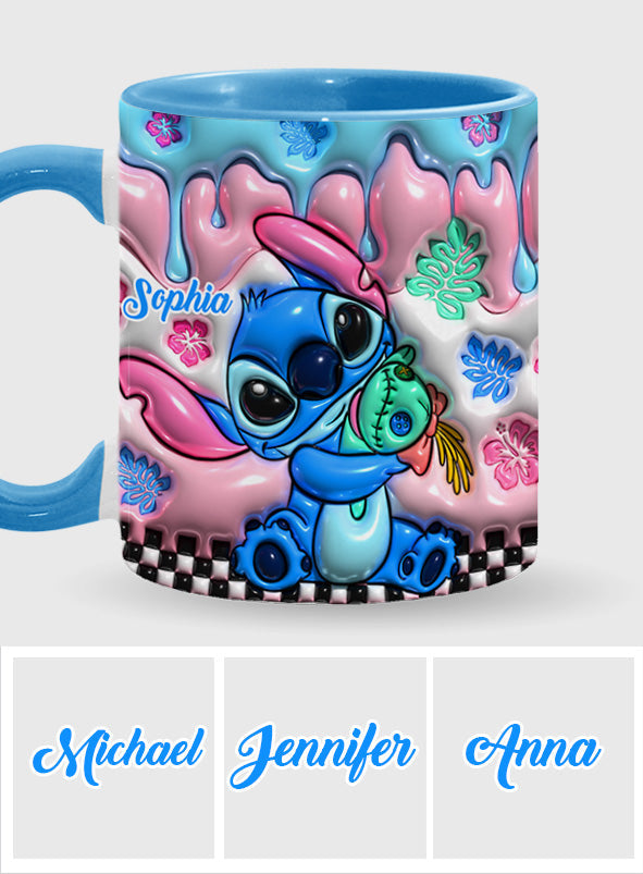 Personalized Ohana Accent Mug Custom Name Gift for Family