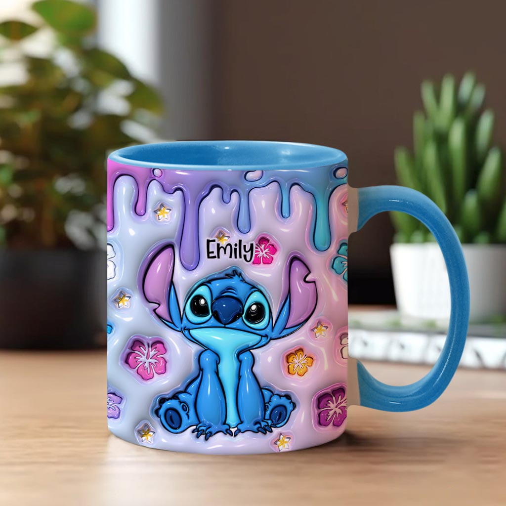 Personalized Ohana Accent Mug Custom Name Gift for Family