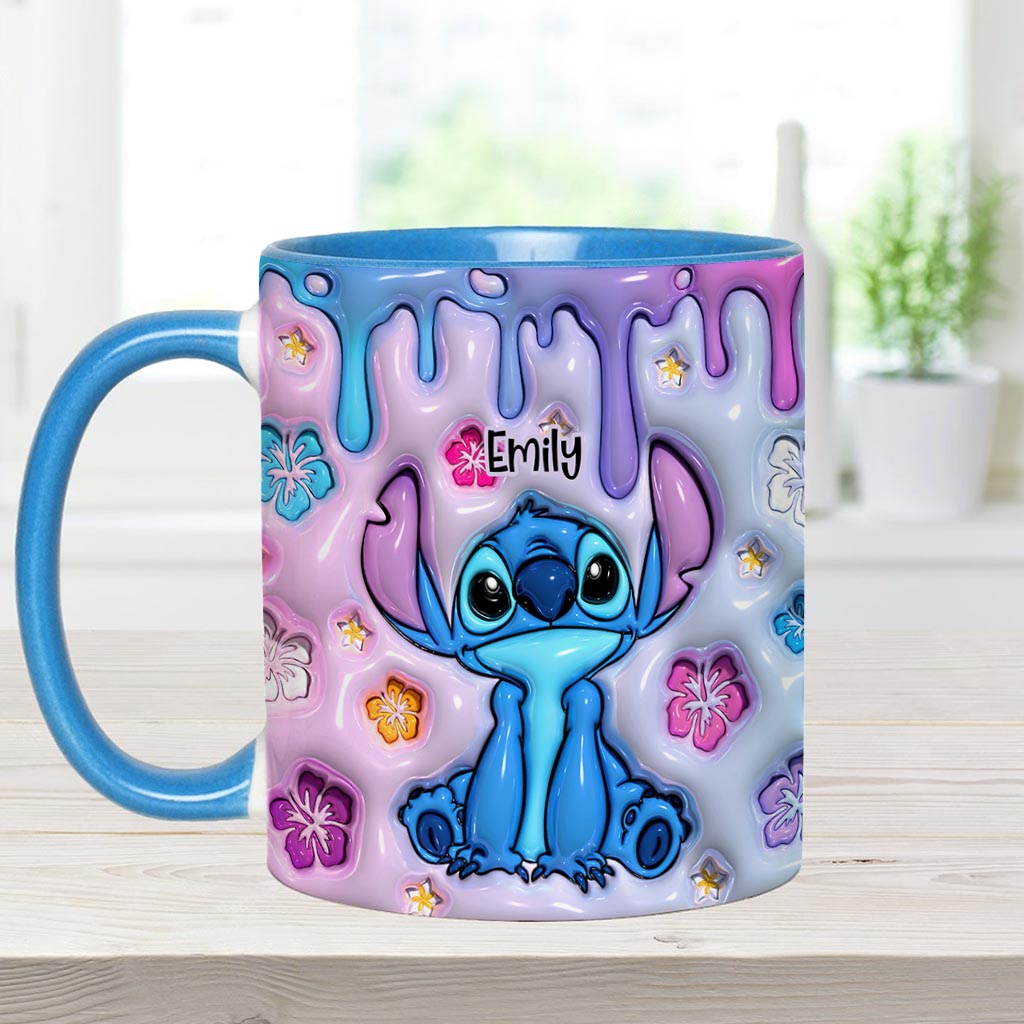 Personalized Ohana Accent Mug Custom Name Gift for Family
