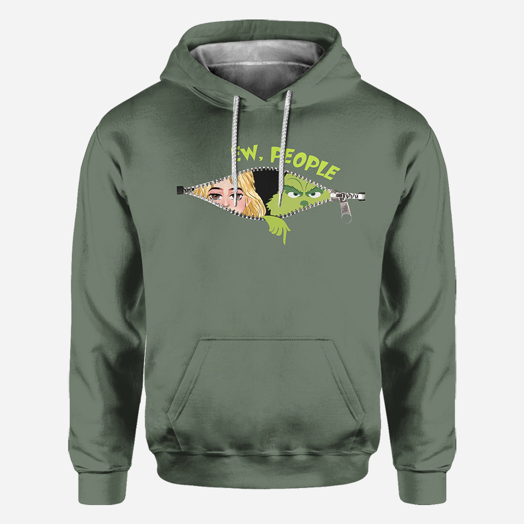 Personalized Green Mischief All-Over Christmas Shirt Gift