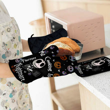 Load image into Gallery viewer, Personalized Nightmare Oven Mitt and Pot Holder Set Gift for Cooking Enthusiasts
