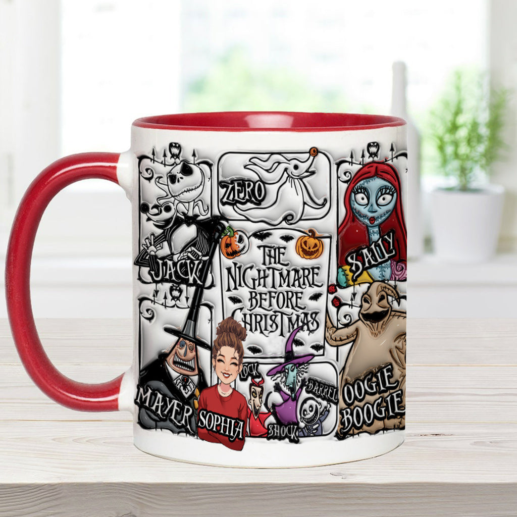 Personalized Nightmare Before Christmas Accent Mug Gift Idea