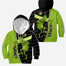 Load image into Gallery viewer, Personalized Grinch Hoodie and Leggings Custom Name Gift for Christmas
