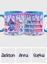 Load image into Gallery viewer, Personalized Ohana Accent Mug Custom Name Gift for Partner
